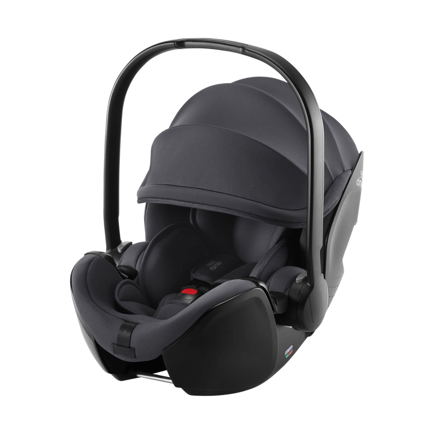 Britax-Safe-Pro-Black dark-grey car seat on a white background