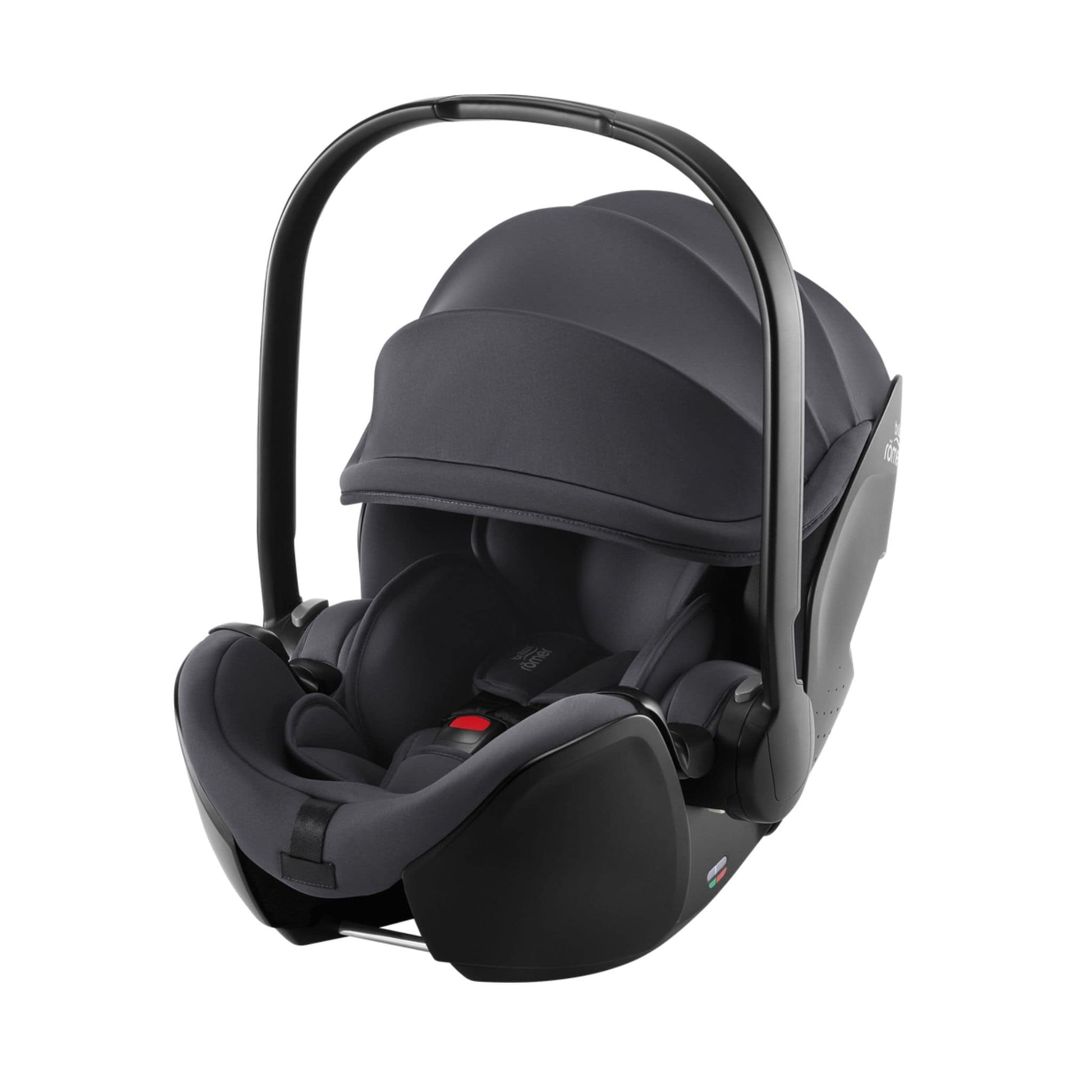 Britax-Safe-Pro-Black dark-grey car seat on a white background