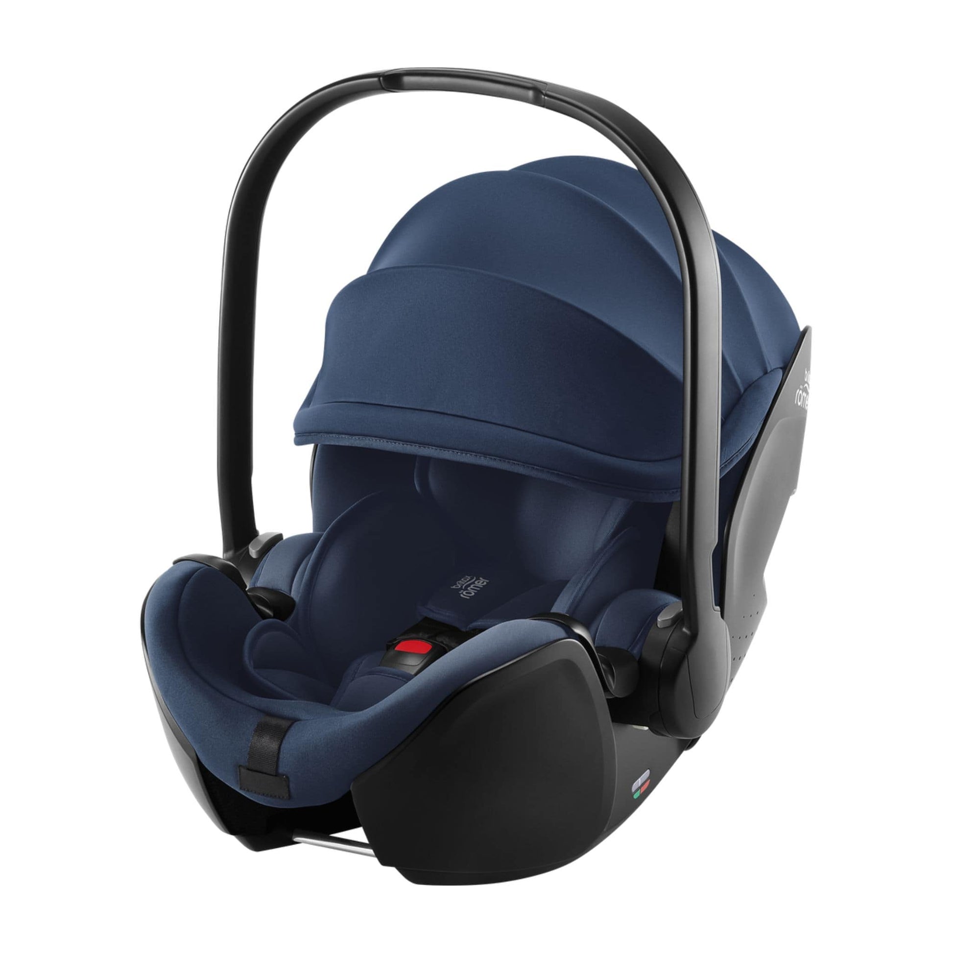 Britax-Safe-Pro-Black midnight-blue-baby car seat on a white background