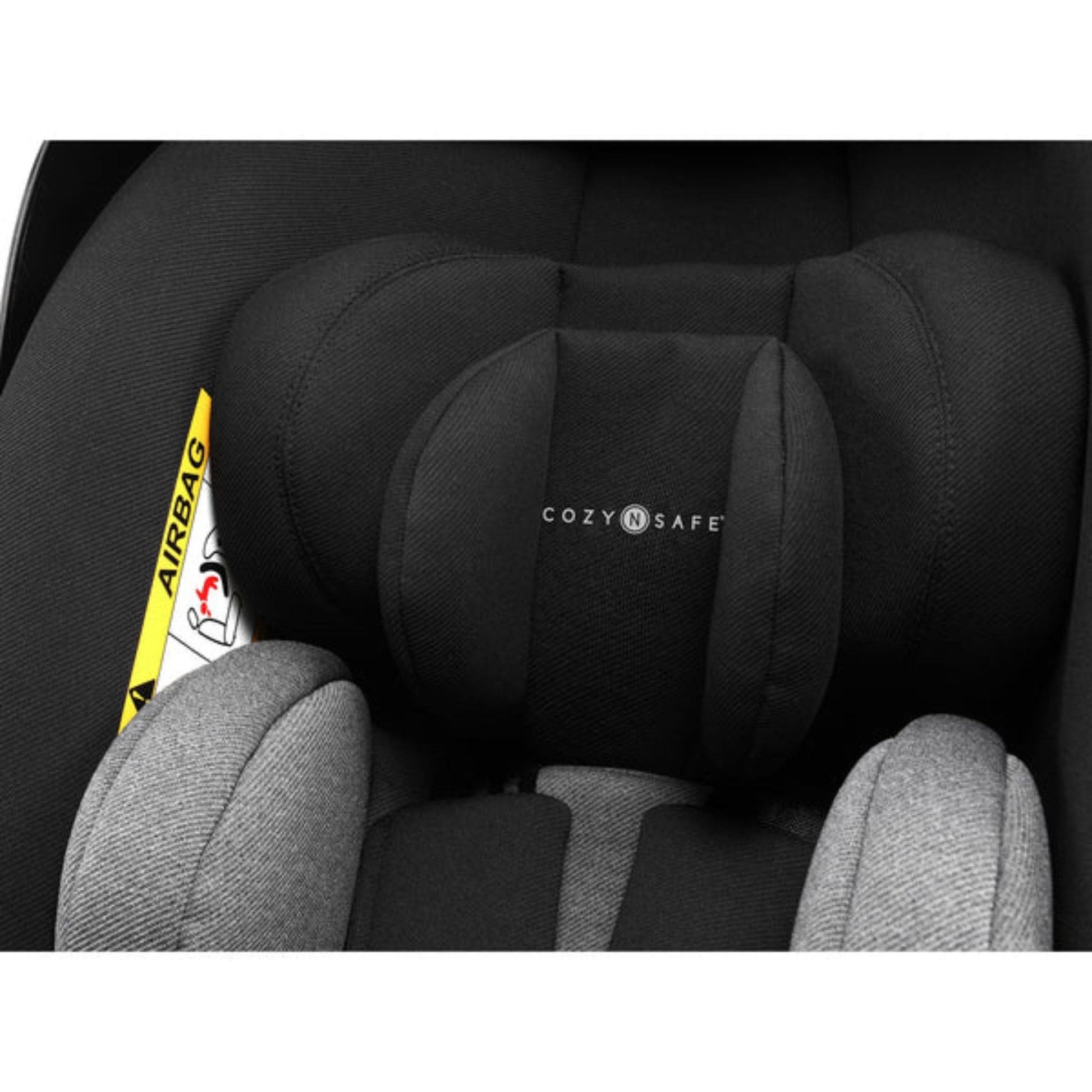 Cozynsafe-Avalon-car-seat-interior-10-black-and-grey