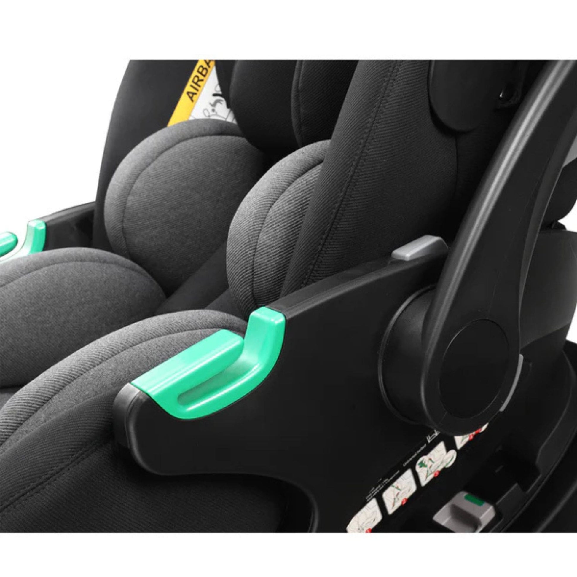 Cozynsafe-Avalon-car-seat-interior-9-black-and-grey