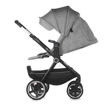 Crosslight-3-Pushchair-Reclined-Dim-Grey