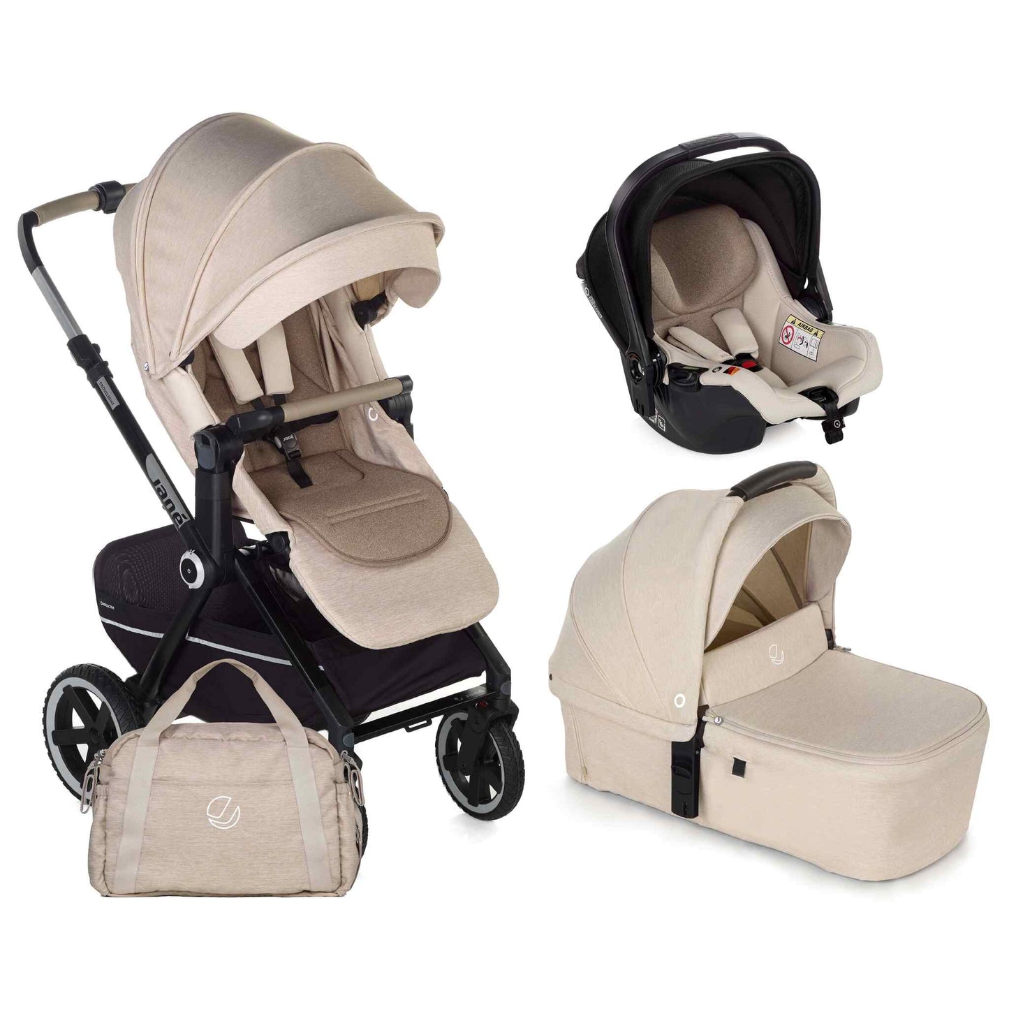 Crosslight3-3in1-Travel-System- 10piece-Desert