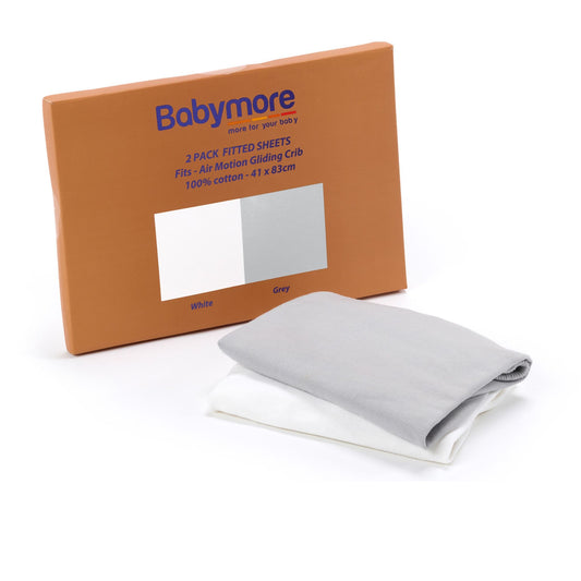 Babymore-Fitted-sheets-for-Air-Motion-Crib-Pack-of-2-White-and-Grey