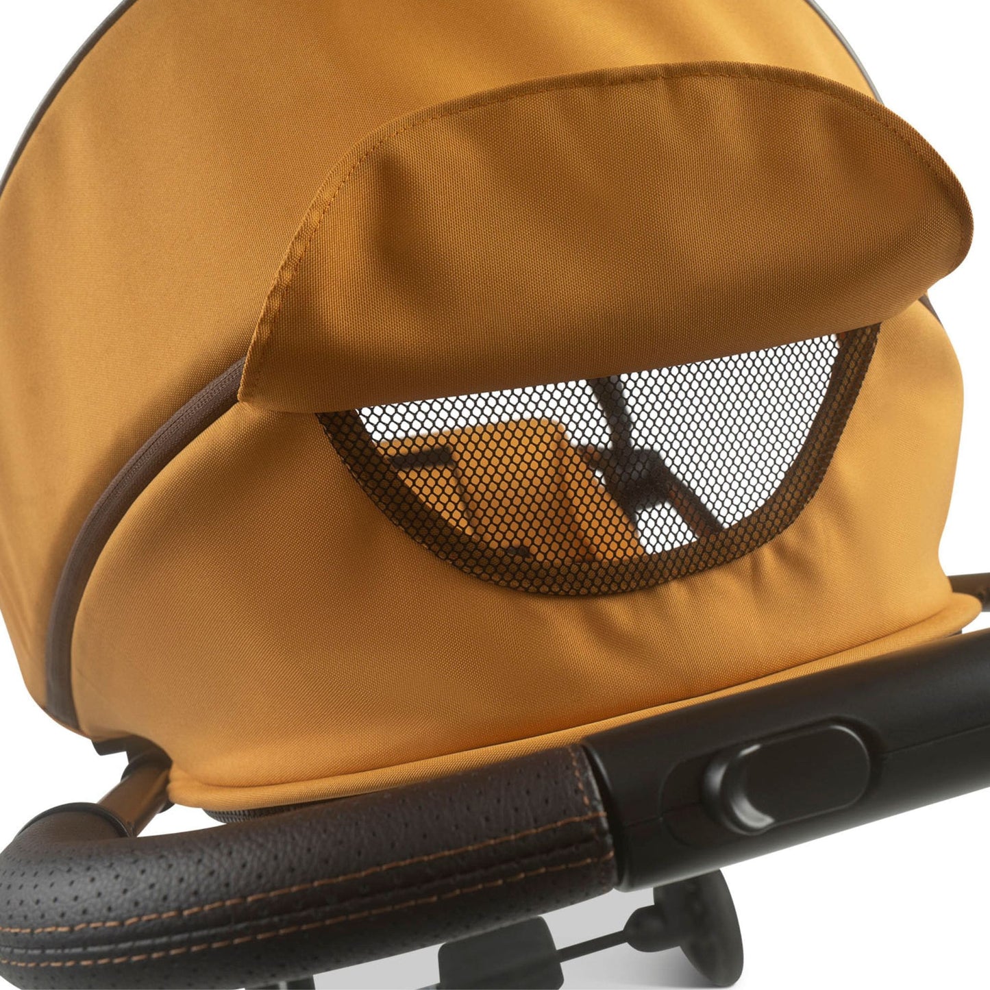 Leclerc-Baby-Influencer-Air-Stroller-golden-mustard-hood-vent-4