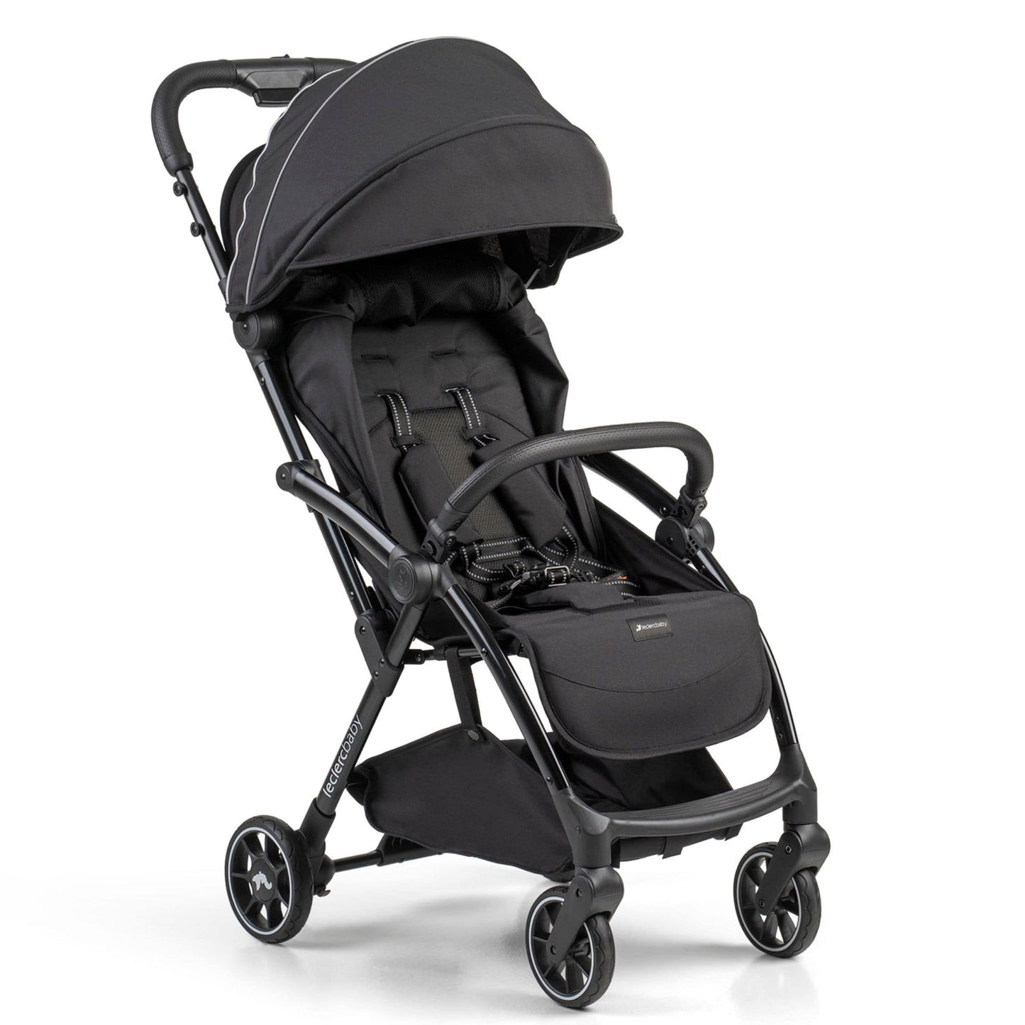 Leclerc-Baby-Influencer-Air-Stroller-piano-black-front-6