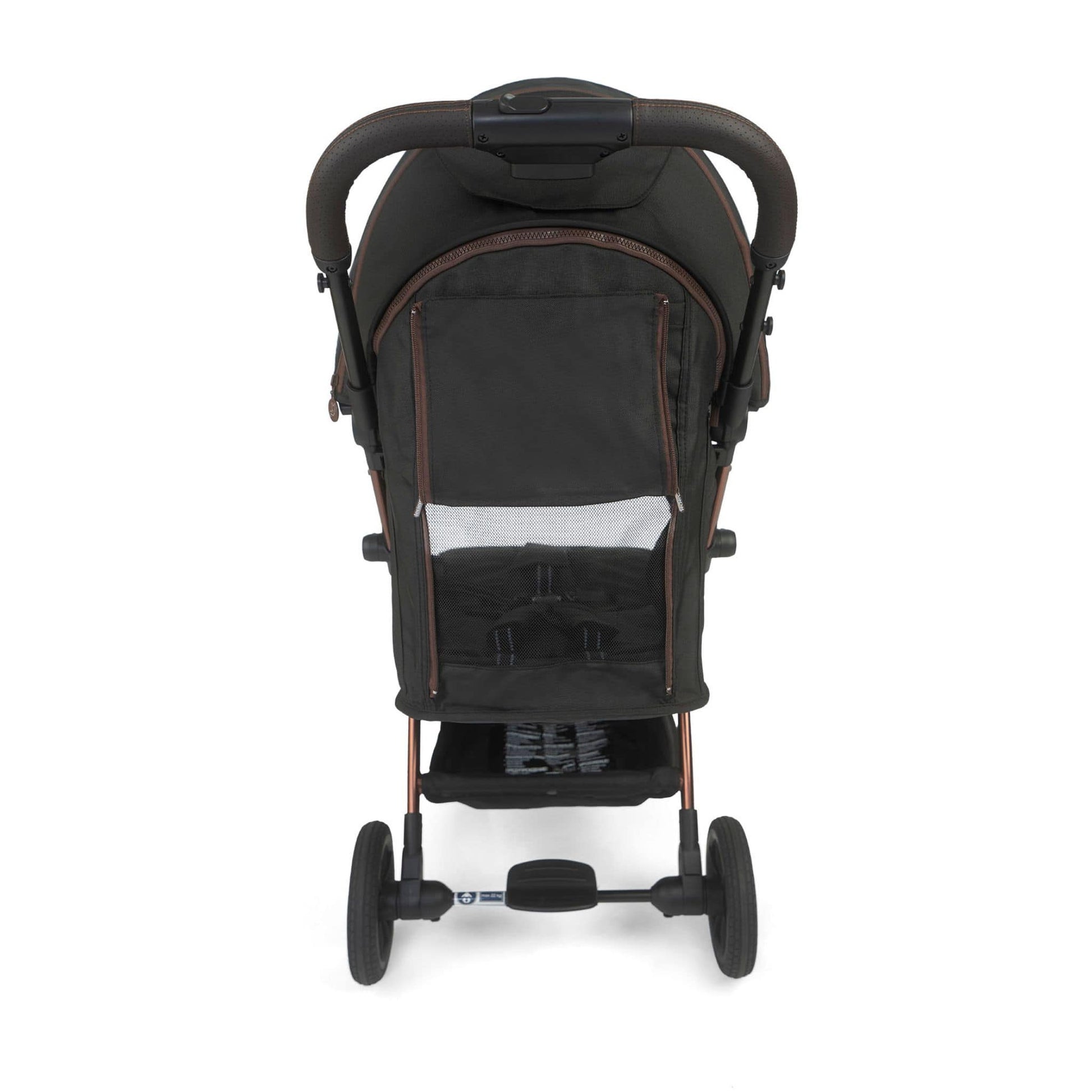 Leclerc-Baby-Influencer-XL-Stroller-black-brown-back-vent-12