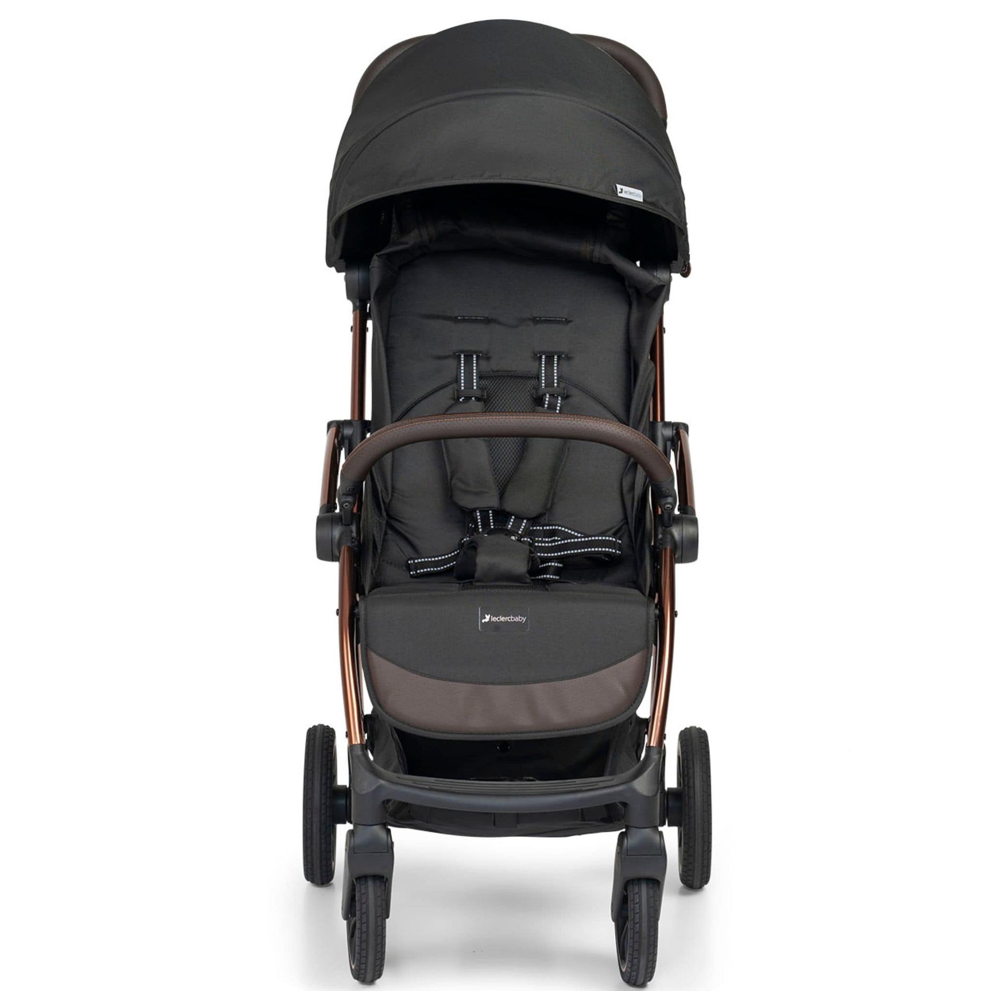 Leclerc-Baby-Influencer-XL-Stroller-black-brown-front-1