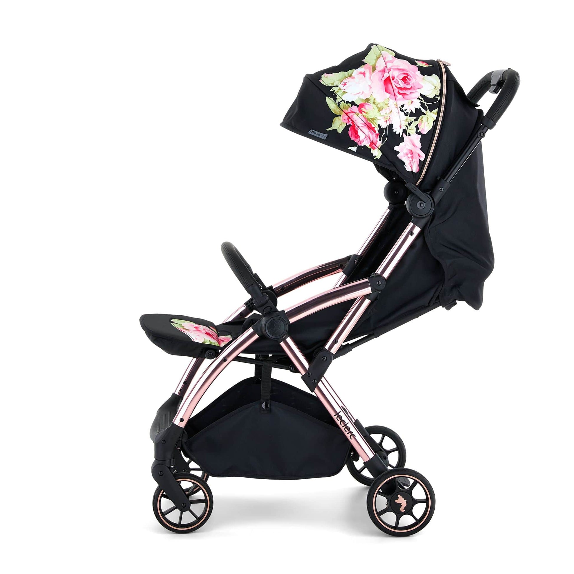 Leclerc-Baby-Monnalisa-Stroller-deep-black-side-hood-reclined-10