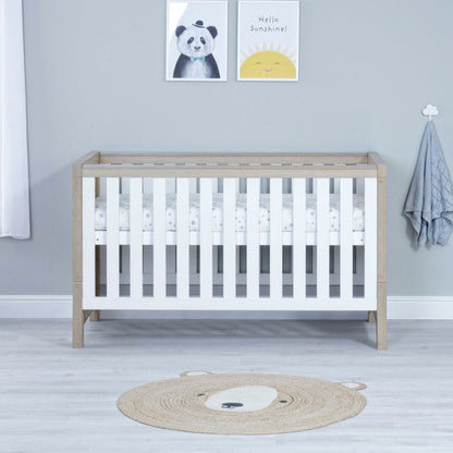 Luno-2-piece-room-set-without-drawer-oak-white-cotbed-front
