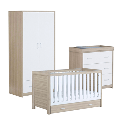 Luno-3-piece-nursery-set-with-drawer-on-cot-oak-white-includes-wardrobe-and-changer3