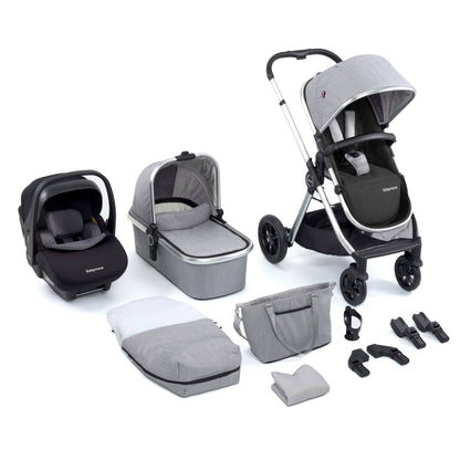 Babymore Memore V2 3-in-1 Travel System - Pecan i-Size Car Seat