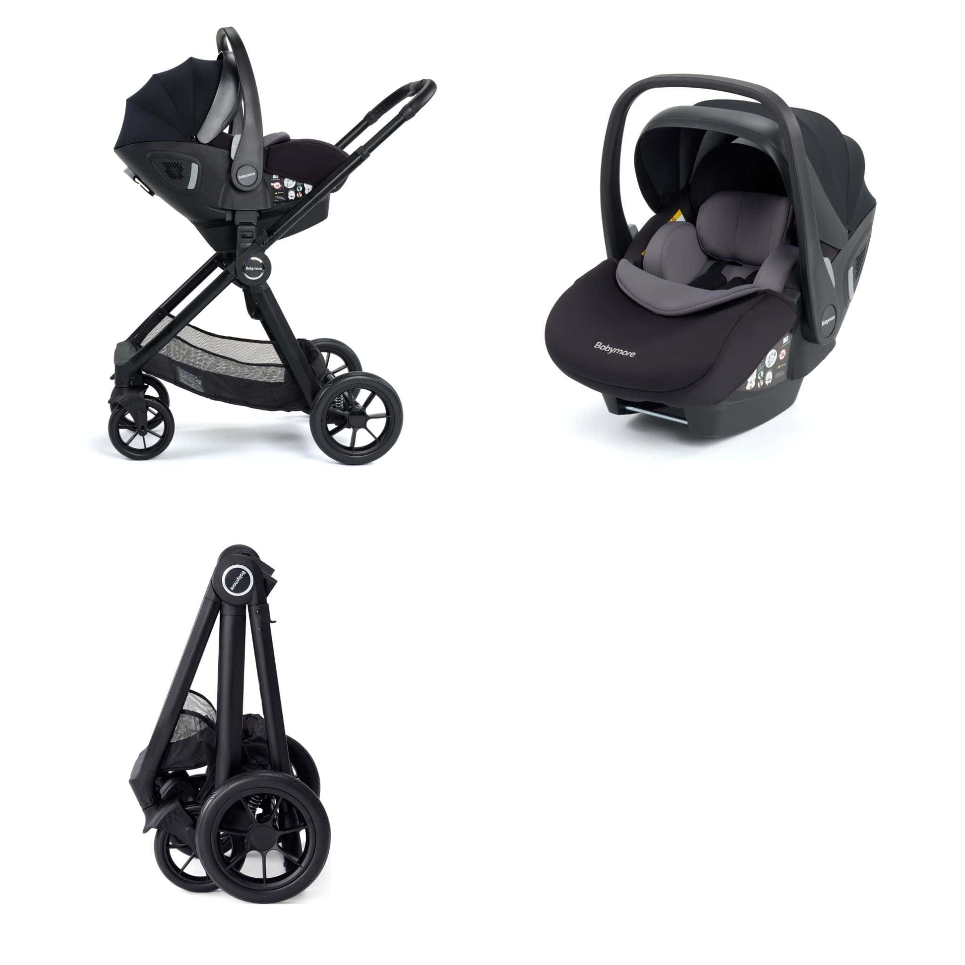 Memore 3 in 1 travel system no base black