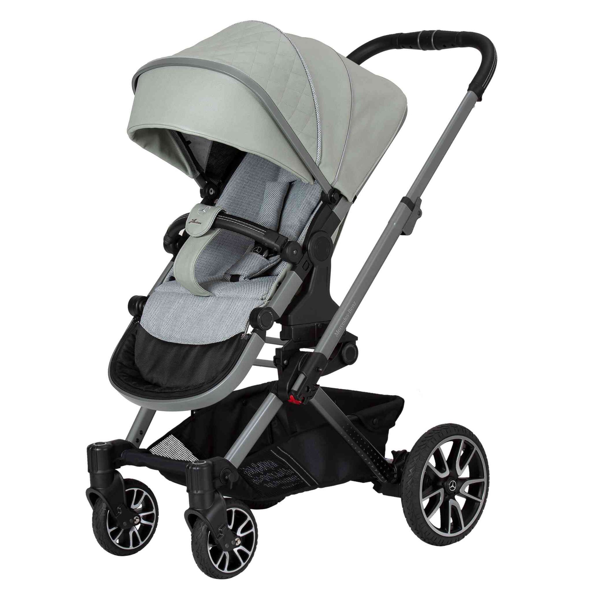 Mercedes-Avantgarde-GTX-Pushchair-Front-Sage-Grey