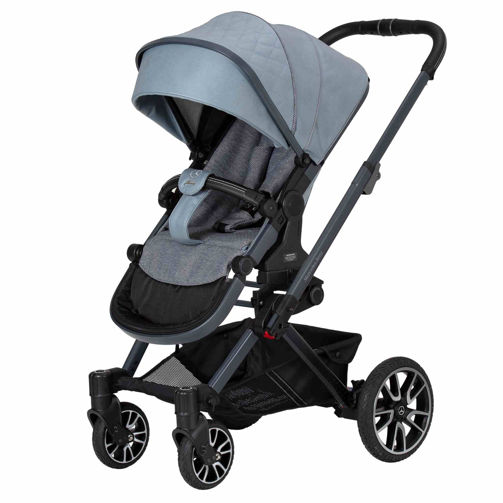 Mercedes-Avantgarde-GTX-Pushchair-Front-Denim-Blue