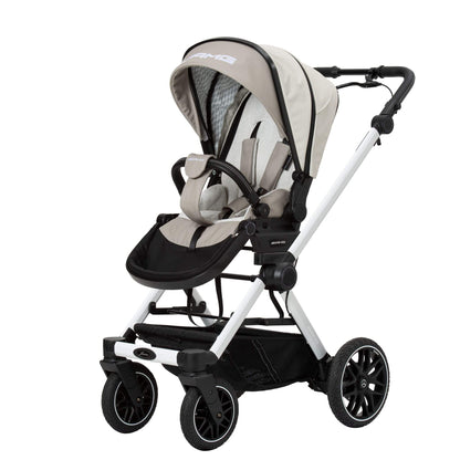 Mercedes_Baby_AMG_GT2_3-in-1_bright_light_white-coloured- pushchair_with-black-detail