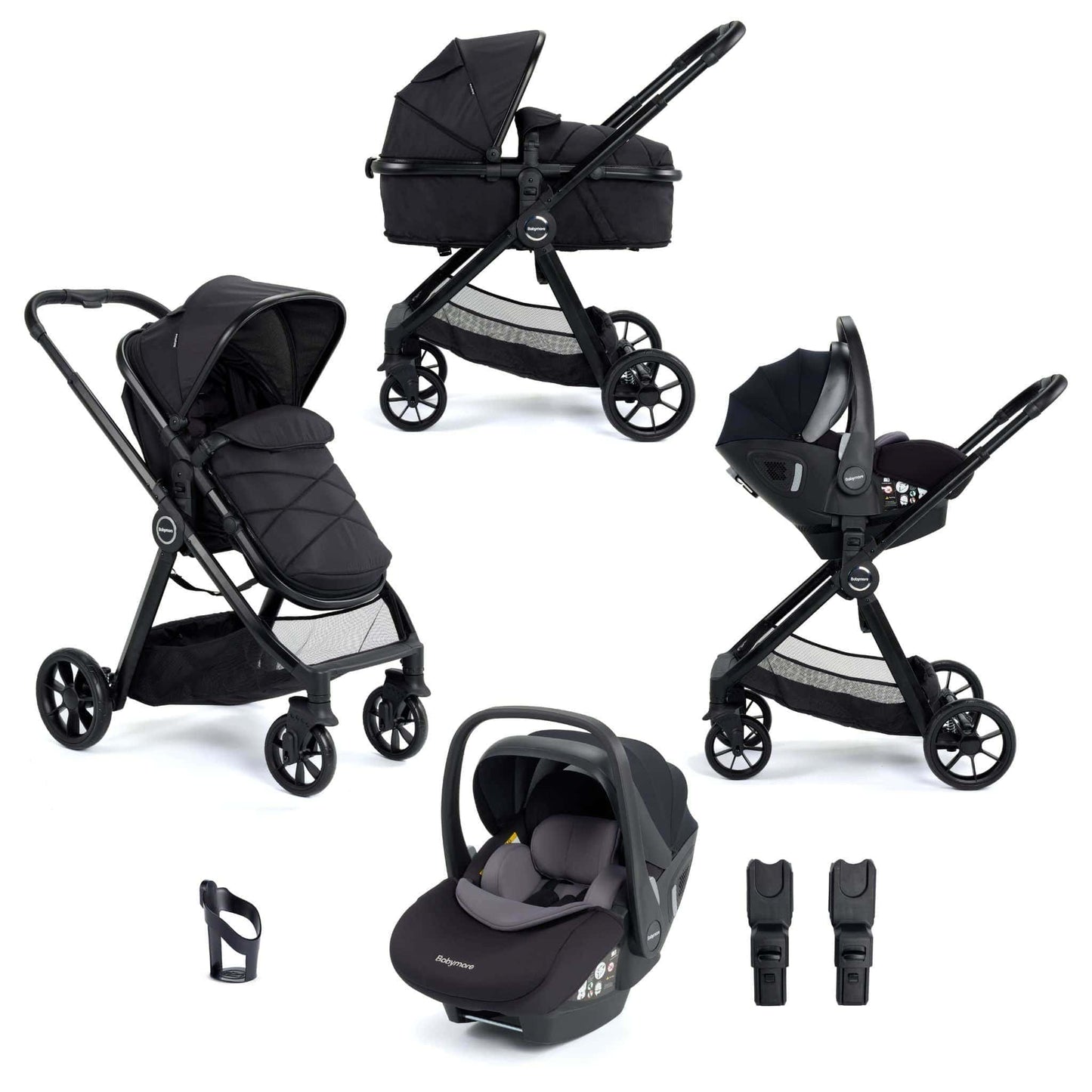 Babymore Mimi 3in1 travel system black 