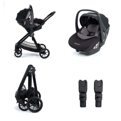 Babymore Mimi 3in1 pecan car seat travel system black