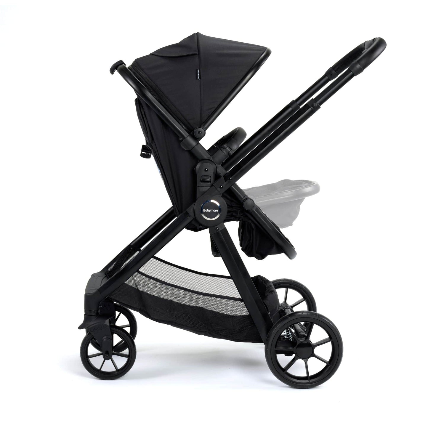 Babymore Mimi 3in1 pecan car seat travel system black