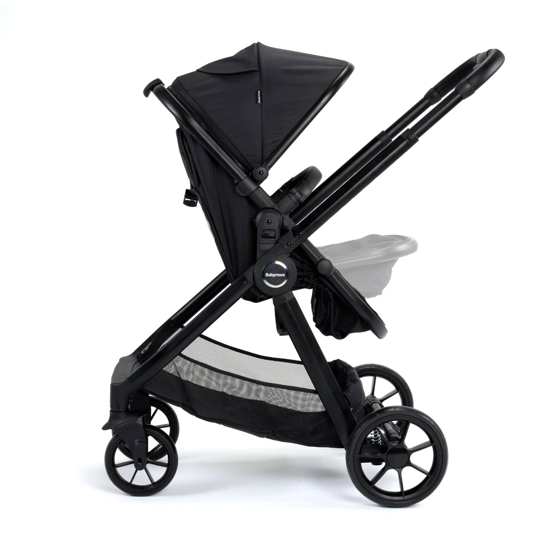 Babymore Mimi 3in1 pecan car seat travel system black