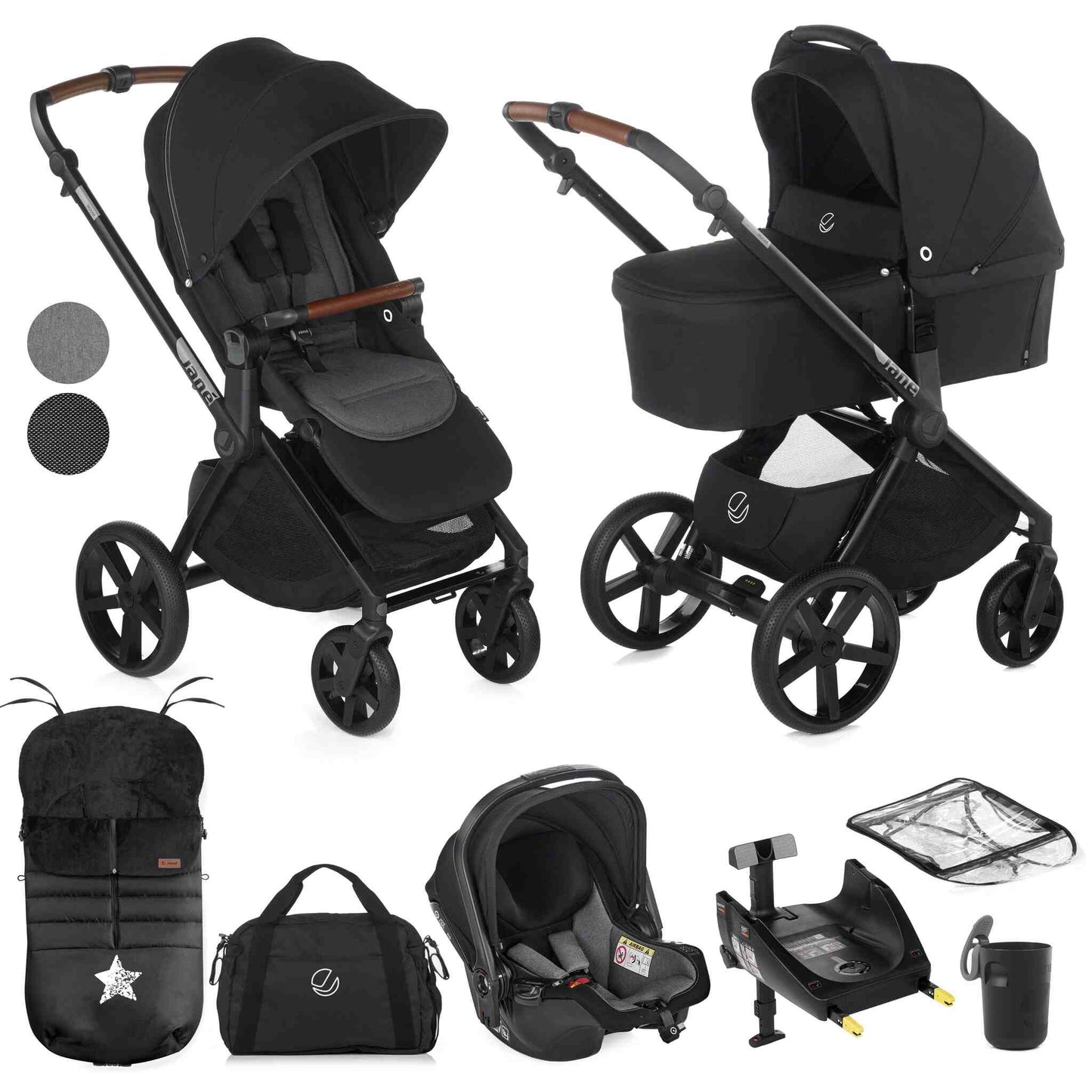 Jané Muum-4 + Sweet Carrycot+ Koos i-Size 3-in-1 Travel System