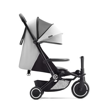 smarTrike-Stroller-with-handlebars-hood-up-side-facing-reclined-seat-everest-grey