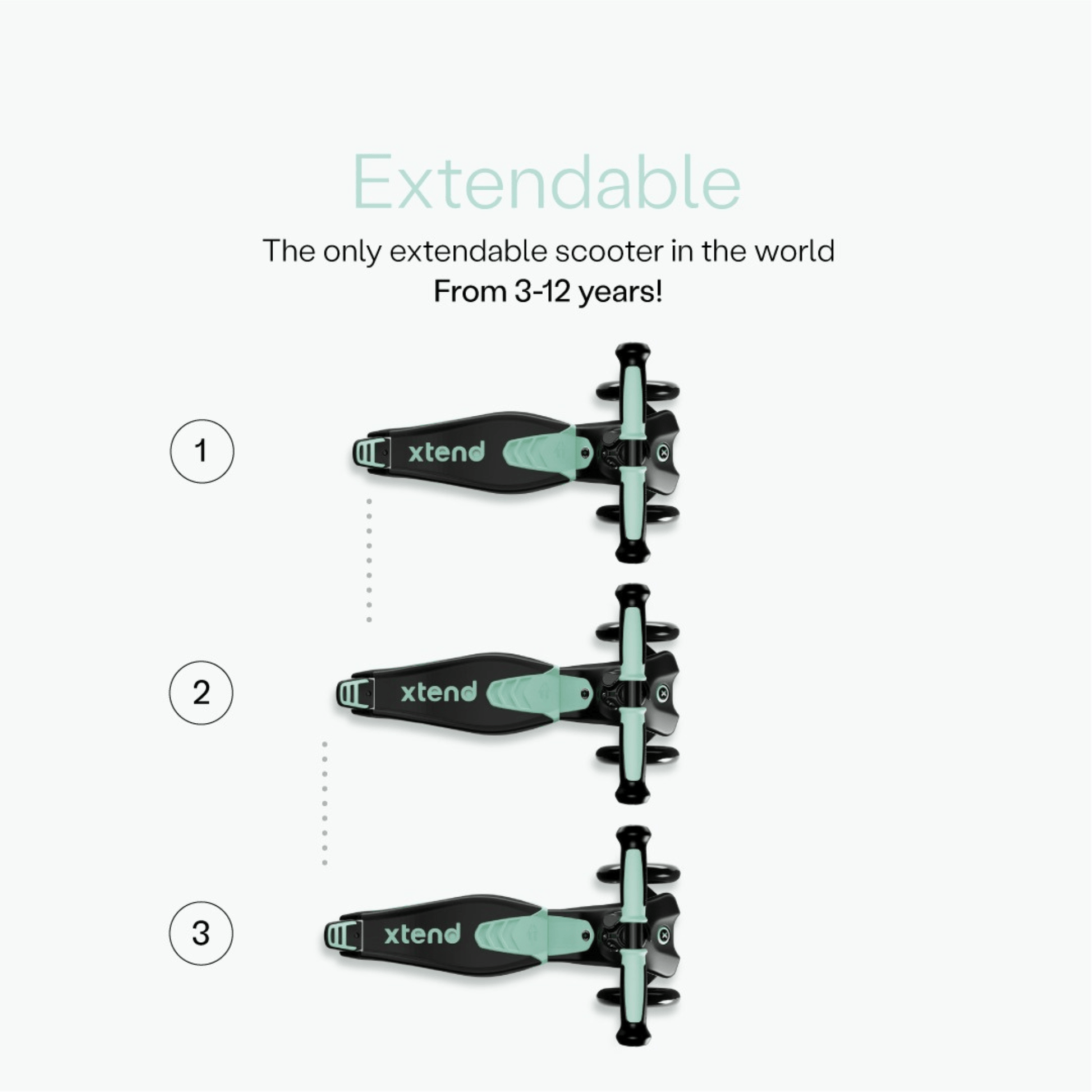 smarTrike-Xtend-ride-on-Scooter-base-extends-to-three-sizes-green