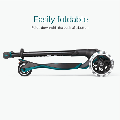 smarTrike-Xtend-ride-on-Scooter-folded-in-two-teal-blue